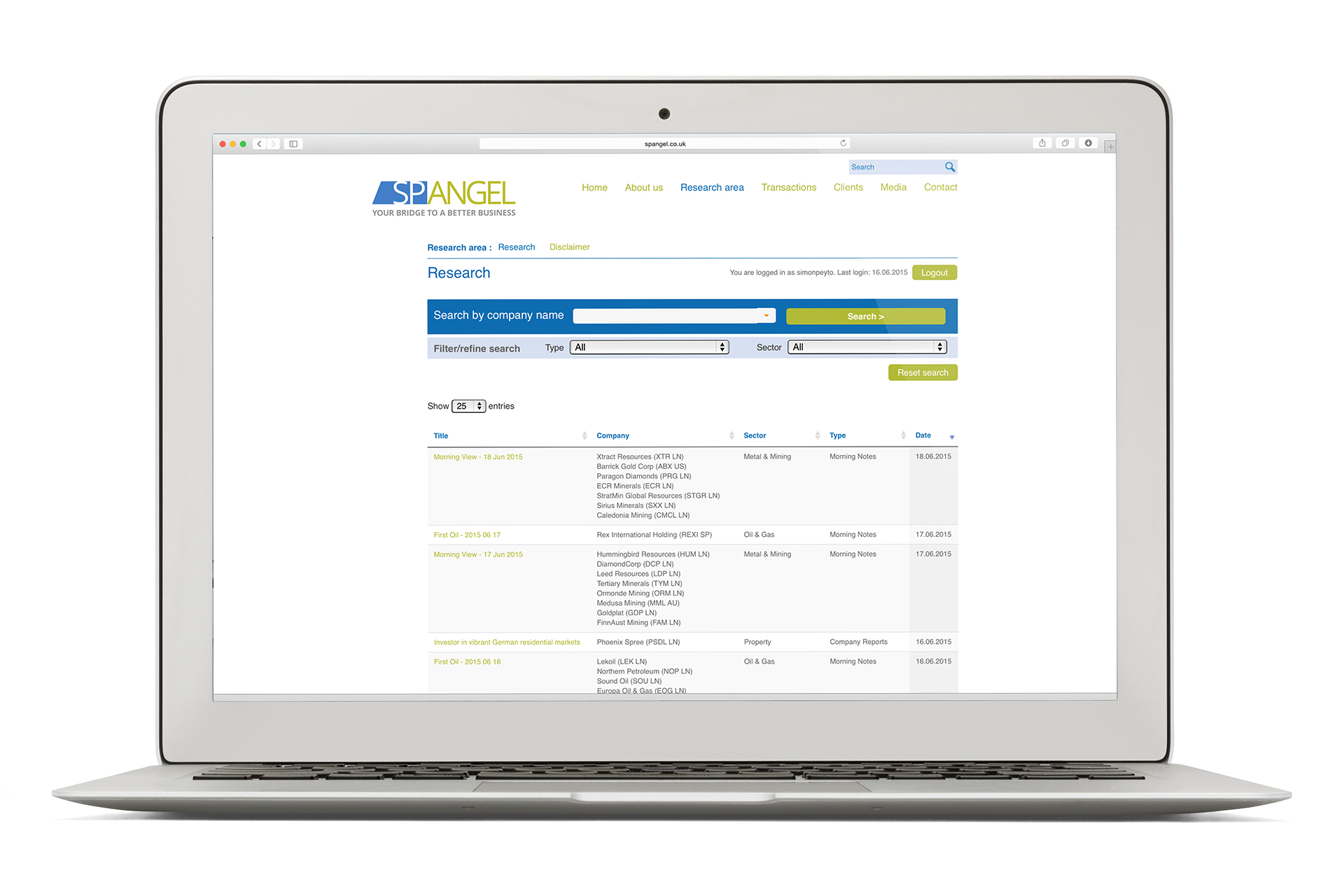 SP Angel website - Broker research portal SP Angel website - Broker research portal