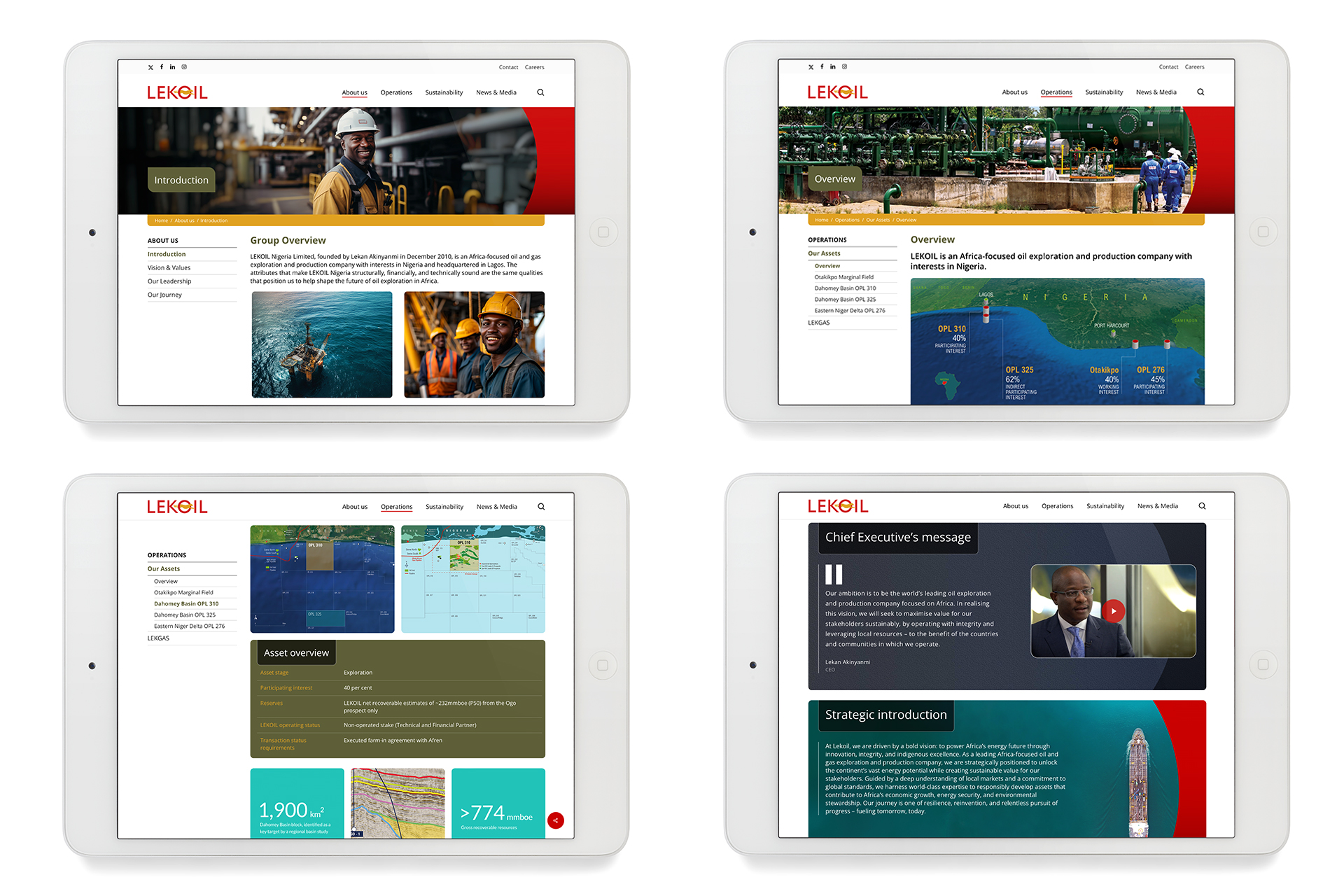LEKOIL Corporate Responsive Website
