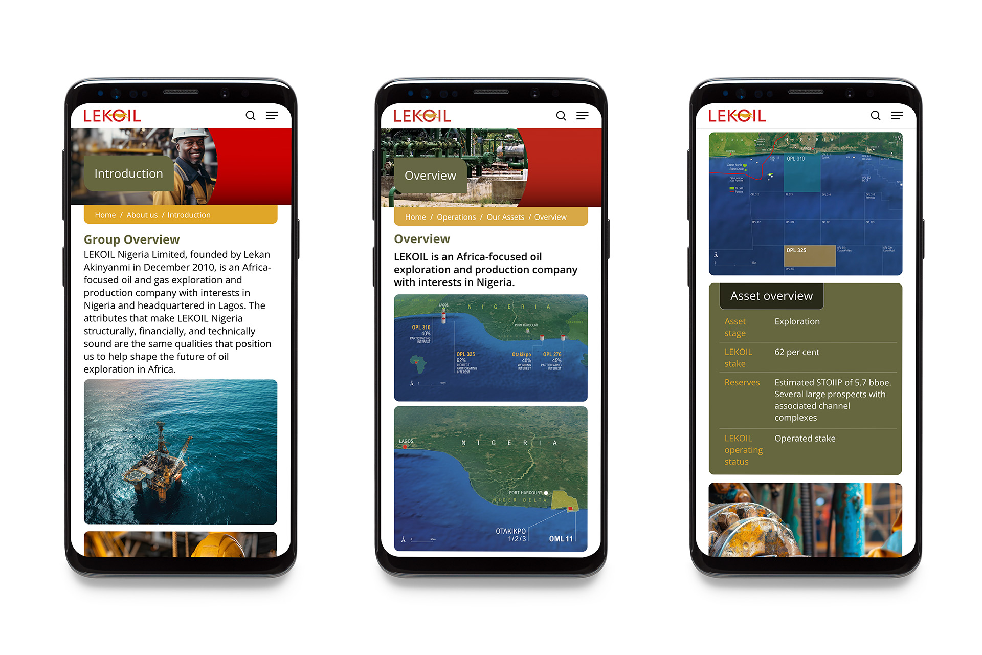 LEKOIL Corporate Responsive Website